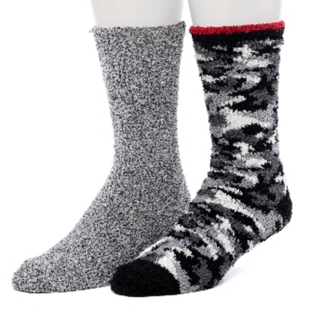 men's Cuddl Duds ClimateSmart camo crew socks